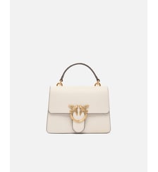 Petit sac à main mini love bag light à anse supérieure en cuir pleine fleur Pinko