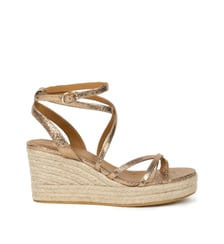 Espadrilles Irène Cuir Lamé Bobbies