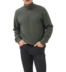 Sweatshirt droit en coton à col zip Alton Ave Rodd & Gunn