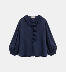 Blouse à volants en voile de coton - LEONE Gerard Darel