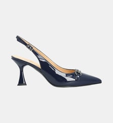 Sling violette - cuir vernis Colisée Paris