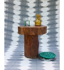 Table de salon en bois brut Donna N°1074- Produit chiné Debongout