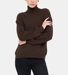 Pull à col roulé avec micro paillettes Liu Jo