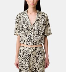 Chemise satin imprimé léopard Claudie Pierlot