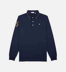 Polo manches longues en coton Lounes Serge Blanco