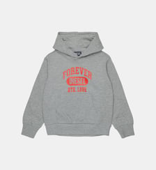 Sweat à capuche avec logo Diesel Kids