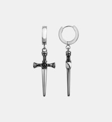 Boucles d'oreilles pendantes Epée en Acier 316L Phebus