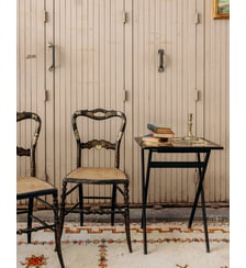 Paire de chaises au style asiatique Claude N°1601- Produit chiné Debongout