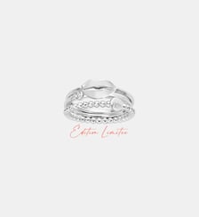 Bague États d'Âme | Glamour en Argent avec diamant blanc La Garçonne Diamant