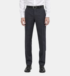 Pantalon de costume ajusté à tartan en laine The Kooples