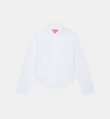 Chemise à manches longues avec logo Diesel Kids