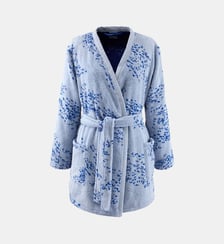 Peignoir de bain long en coton Yves Delorme