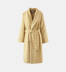 Peignoir de bain long en coton Yves Delorme