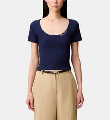 T-Shirt coton brodé Claudie Pierlot