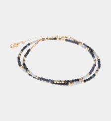 Collier-Bracelet double Queen - Azur YAY Paris