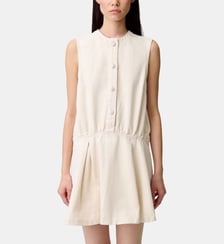 Robe courte évasée denim clair Claudie Pierlot
