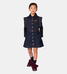 Robe en denim Lanvin Kids