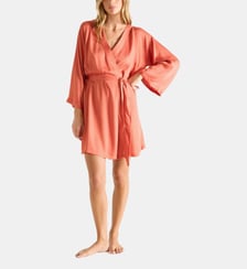 Kimono court col kimono en satin Laurence Tavernier
