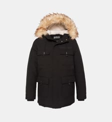 Parka à capuche avec fausse fourrure amovible Schott