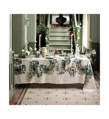 Nappe lin & coton lavé 190 g/m² imprimé multicolore Giardino naturel Garnier Thiebaut