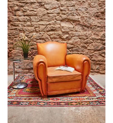 Fauteuil club des années 30 Ernest N°810- Produit chiné Debongout