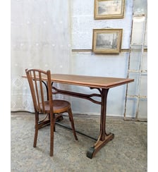 Table à manger bistro rectangulaire Denise N°113- Produit chiné Debongout