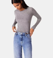 Pull col rond seconde peau Maje