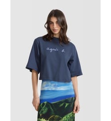 t-shirt Yoko en coton bleu Agnès b.