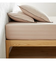 Drap-housse en satin de coton lavé, 118 fils La Redoute Interieurs