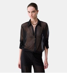 Chemise en tulle avec broderies bijoux Liu Jo