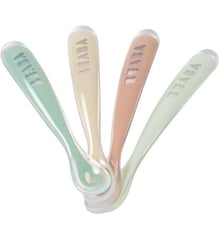 Lot de 4 cuillères silicone 1er âge Beaba