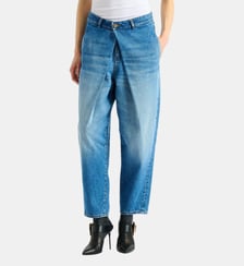 Jean barrel en denim Balmain