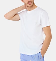 Tee-shirt en jersey de coton léger - Blanc Arthur