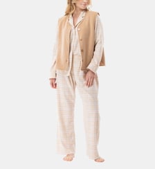 Gilet en peluche flanelle MONTAUK 130 Lingerie Le Chat