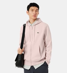Sweatshirt à capuche zippé molleton Lacoste