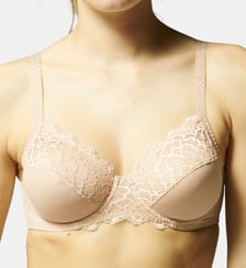 Soutien-gorge avec armatures emboîtant - Peau Rosée Simone Pérèle