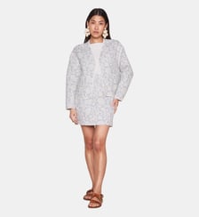 Veste droite Colette imprimé floral coton Maison 123