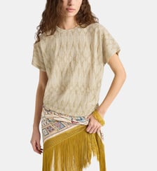 T-Shirt pawa en jersey lurex jacquard Momonì