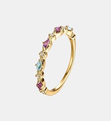 Anneau en argent 925 doré 18K avec topaze Aristocrazy