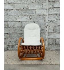 Superbe rocking-chair Alibert N°96- Produit chiné Debongout