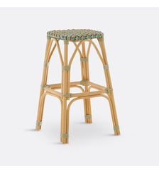 Tabouret de bar, en canne de rotin et résine tressée, hauteur 66 cm La Redoute Interieurs