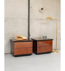 Paire de chevets en bois Maïa N°127- Produit chiné Debongout