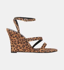 Sandales à talons compensés effet poulain The Kooples