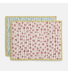 Lot de 2 sets de table réversibles, en voile de coton La Redoute Interieurs