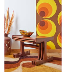 tables gigognes scandinaves en bois Barbara N°128- Produit chiné Debongout