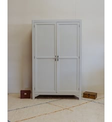 Armoire en bois bleu ciel Blandine N°360- Produit chiné Debongout