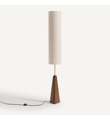 Lampadaire chêne massif teinté noyer AM.PM