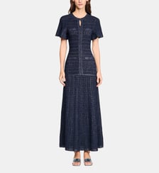 Robe longue maille strassée Sandro