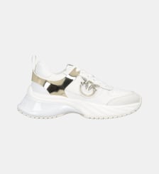 Sneakers à empiècement effet miroir Pinko