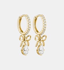 Créoles nœud avec zirconia en forme de goutte Thomas Sabo